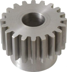 Boston Gear - 10 Pitch, 2" Pitch Diam, 20 Tooth Spur Gear - 1" Face Width, 3/4" Bore Diam, 1.62" Hub Diam, 14.5° Pressure Angle, Steel - Americas Industrial Supply