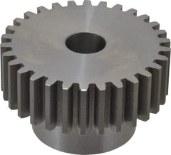 Boston Gear - 10 Pitch, 3" Pitch Diam, 30 Tooth Spur Gear - 1" Face Width, 3/4" Bore Diam, 2.02" Hub Diam, 14.5° Pressure Angle, Steel - Americas Industrial Supply