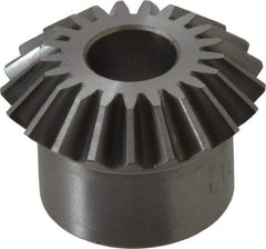 Boston Gear - 12 Pitch, 1-3/4" Pitch Diam, 21 Tooth Miter Gear - 0.4" Face Width, 5/8" Bore Diam, 1.38" Hub Diam, 20° Pressure Angle, Steel - Americas Industrial Supply