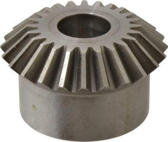 Boston Gear - 8 Pitch, 3" Pitch Diam, 24 Tooth Miter Gear - 0.68" Face Width, 1" Bore Diam, 2-1/2" Hub Diam, 20° Pressure Angle, Steel - Americas Industrial Supply