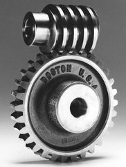 Boston Gear - 12 Pitch, 6.667" Pitch Diam, 80 Tooth Worm Gear - 5/8" Bore Diam, 14.5° Pressure Angle, Bronze - Americas Industrial Supply