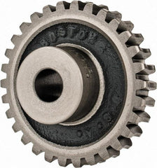 Boston Gear - 12 Pitch, 2-1/2" Pitch Diam, 30 Tooth Worm Gear - 1/2" Bore Diam, 14.5° Pressure Angle, Cast Iron - Americas Industrial Supply