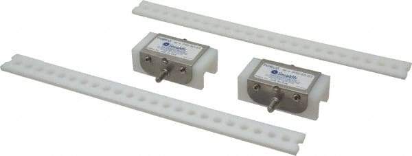 Made in USA - Chain Size 40, Polyethylene, Floating Roller Chain Tensioner - 3" Long - Americas Industrial Supply