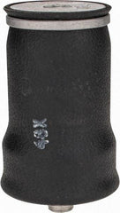 Value Collection - 100 psi Actuation: 330 Lb Ext, 1,160 Lb Compr, 3/8-16 & 3/4-16, 4.9" Stroke Len, Sleeve Air Spring - 7.1" Extended Height, 2.2" Compressed Height, 4.6" Max OD at 100 psi, 160 to 880 Lb Capacity - Americas Industrial Supply