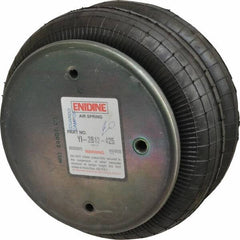 Value Collection - 100 psi Actuation: 2,905 Lb Ext, 9,480 Lb Compr, 3/8-16 & 3/8-16, 7.6" Stroke Len, Bellow Double Convolute Air Spring - 11.1" Extended Height, 3-1/2" Compressed Height, 13" Max OD at 100 psi, 915 to 7,205 Lb Capacity - Americas Industrial Supply