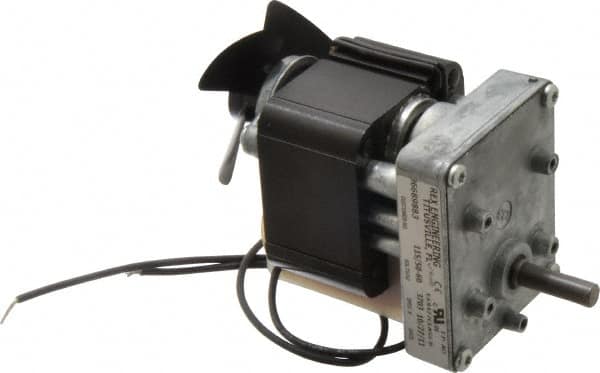 Made in USA - 115 Volt, 50 RPM, 69:1 Gear Ratio, CM Gearmotor - 20 Torque - Americas Industrial Supply