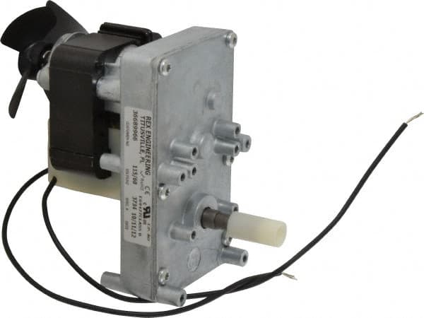 Made in USA - 115 Volt, 2 RPM, 1700:1 Gear Ratio, ESP Gearmotor - 200 Torque - Americas Industrial Supply