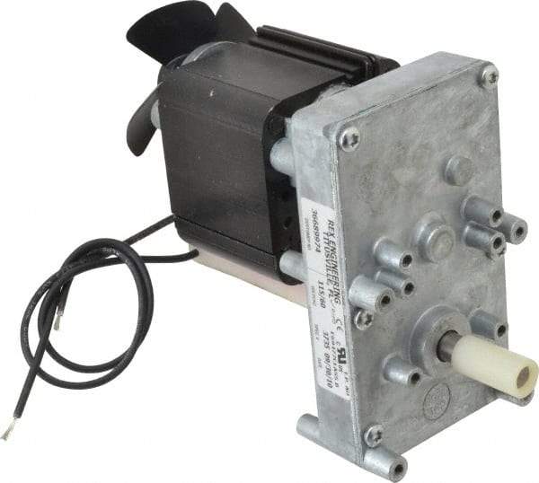 Made in USA - 115 Volt, 5 RPM, 680:1 Gear Ratio, ESP Gearmotor - 250 Torque - Americas Industrial Supply