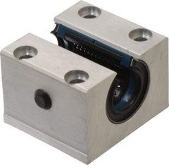 Thomson Industries - 20mm Inside Diam, 4,000 Lbs. Dynamic Capacity, Open Single Pillow Block Linear Bearing - 42mm Overall Height x 60" Overall Width, 32mm Btw Mount Hole Centers - Americas Industrial Supply