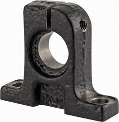 Thomson Industries - 12mm Diam, Malleable Iron Alloy Shaft Support - Plain Shafting - Americas Industrial Supply