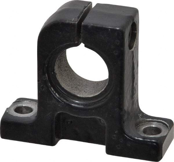 Thomson Industries - 16mm Diam, Malleable Iron Alloy Shaft Support - Plain Shafting - Americas Industrial Supply