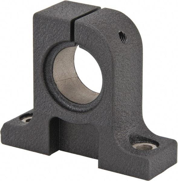 Thomson Industries - 20mm Diam, Malleable Iron Alloy Shaft Support - Plain Shafting - Americas Industrial Supply