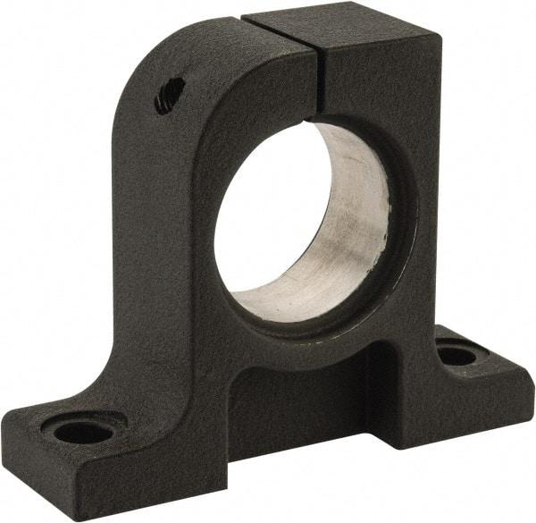 Thomson Industries - 40mm Diam, Malleable Iron Alloy Shaft Support - Plain Shafting - Americas Industrial Supply