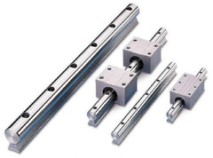 Thomson Industries - 1-1/4" Shaft Diam, 0.78" Base Width, Steel Shaft, Steel Rail, Round Shaft Assemblies - 5/16 Bolt, 24" Long - Americas Industrial Supply