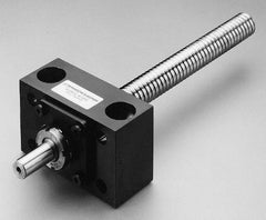 Thomson Industries - 3-1/2" Long, 2-3/4" High, Ballscrew End Block - 3/4" Lead Width, 1-1/2" Flange OD - Americas Industrial Supply