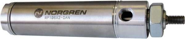 Norgren - 3" Stroke x 1-3/4" Bore Single Acting Air Cylinder - 1/4 Port, 1/2-20 Rod Thread - Americas Industrial Supply