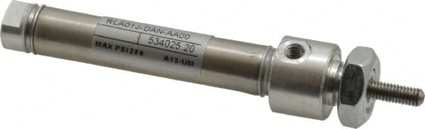 Norgren - 1-1/2" Stroke Double Acting Air Cylinder - 10-32 Port, 10-32 Rod Thread - Americas Industrial Supply
