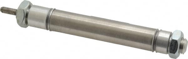 Norgren - 2" Stroke x 9/16" Bore Double Acting Air Cylinder - 10-32 Port, 10-32 Rod Thread - Americas Industrial Supply