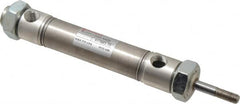 Norgren - 1-1/2" Stroke x 3/4" Bore Double Acting Air Cylinder - 1/8 Port, 1/4-28 Rod Thread - Americas Industrial Supply