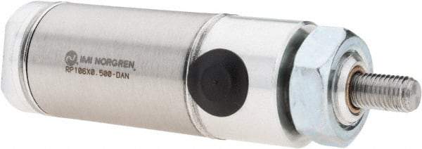 Norgren - 1/2" Stroke x 1-1/16" Bore Double Acting Air Cylinder - 1/8 Port, 5/16-24 Rod Thread - Americas Industrial Supply