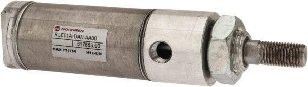Norgren - 1" Stroke x 1-1/4" Bore Double Acting Air Cylinder - 1/8 Port, 7/16-20 Rod Thread - Americas Industrial Supply