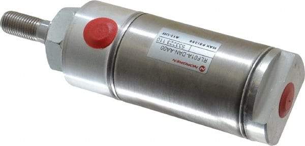 Norgren - 1" Stroke x 1-1/2" Bore Double Acting Air Cylinder - 1/8 Port, 7/16-20 Rod Thread - Americas Industrial Supply