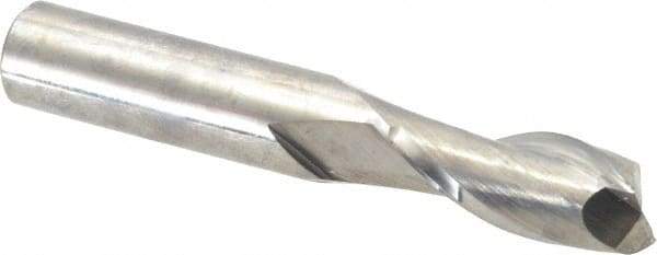 Niagara Cutter - 7/16", 1" LOC, 7/16" Shank Diam, 2-3/4" OAL, 2 Flute, Solid Carbide Square End Mill - Single End, Uncoated, Spiral Flute, 30° Helix, Centercutting, Right Hand Cut, Right Hand Flute, Series C230 - Americas Industrial Supply