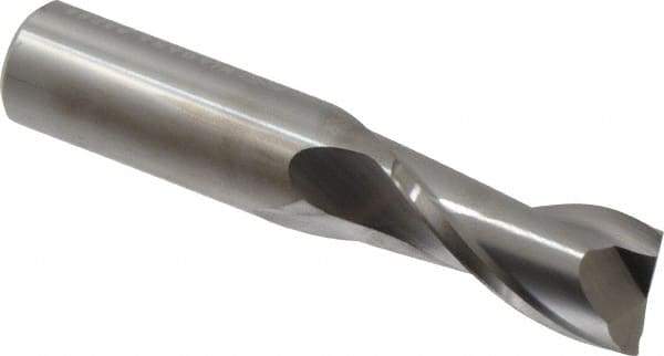 Niagara Cutter - 3/4", 1-1/2" LOC, 3/4" Shank Diam, 4" OAL, 2 Flute, Solid Carbide Square End Mill - Single End, Uncoated, Spiral Flute, 30° Helix, Centercutting, Right Hand Cut, Right Hand Flute, Series C230 - Americas Industrial Supply