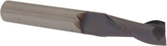 Niagara Cutter - 5/16", 13/16" LOC, 5/16" Shank Diam, 2-1/2" OAL, 2 Flute, Solid Carbide Square End Mill - Single End, TiAlN Finish, Spiral Flute, 30° Helix, Centercutting, Right Hand Cut, Right Hand Flute, Series C230 - Americas Industrial Supply
