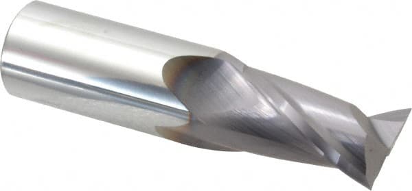 Niagara Cutter - 1", 1-1/2" LOC, 1" Shank Diam, 4" OAL, 2 Flute, Solid Carbide Square End Mill - Single End, TiAlN Finish, Spiral Flute, 30° Helix, Centercutting, Right Hand Cut, Right Hand Flute, Series C230 - Americas Industrial Supply