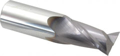 Niagara Cutter - 1", 1-1/2" LOC, 1" Shank Diam, 4" OAL, 2 Flute, Solid Carbide Square End Mill - Single End, TiAlN Finish, Spiral Flute, 30° Helix, Centercutting, Right Hand Cut, Right Hand Flute, Series C230 - Americas Industrial Supply