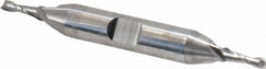 Niagara Cutter - 1/8", 3/8" LOC, 3/8" Shank Diam, 3-1/16" OAL, 2 Flute, Solid Carbide Square End Mill - Double End, Uncoated, Spiral Flute, 30° Helix, Centercutting, Right Hand Cut, Right Hand Flute, Series CD230 - Americas Industrial Supply