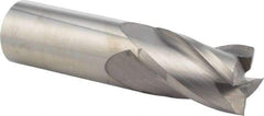 Niagara Cutter - 1", 1-1/2" LOC, 1" Shank Diam, 4" OAL, 4 Flute, Solid Carbide Square End Mill - Single End, Uncoated, Spiral Flute, 30° Helix, Centercutting, Right Hand Cut, Right Hand Flute, Series C430 - Americas Industrial Supply