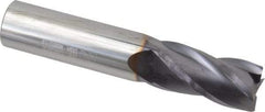 Niagara Cutter - 3/4", 1-1/2" LOC, 3/4" Shank Diam, 4" OAL, 4 Flute, Solid Carbide Square End Mill - Single End, TiAlN Finish, Spiral Flute, 30° Helix, Centercutting, Right Hand Cut, Right Hand Flute, Series C430 - Americas Industrial Supply