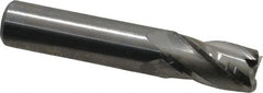 Niagara Cutter - 3/8", 5/8" LOC, 3/8" Shank Diam, 2" OAL, 4 Flute, Solid Carbide Square End Mill - Single End, Uncoated, Spiral Flute, 30° Helix, Centercutting, Right Hand Cut, Right Hand Flute, Series C430 - Americas Industrial Supply