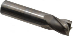 Niagara Cutter - 5/8", 3/4" LOC, 5/8" Shank Diam, 3" OAL, 4 Flute, Solid Carbide Square End Mill - Single End, Uncoated, Spiral Flute, 30° Helix, Centercutting, Right Hand Cut, Right Hand Flute, Series C430 - Americas Industrial Supply