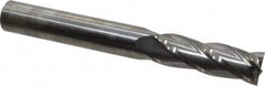 Niagara Cutter - 3/8", 1-1/8" LOC, 3/8" Shank Diam, 3" OAL, 4 Flute, Solid Carbide Square End Mill - Single End, Uncoated, Spiral Flute, 30° Helix, Centercutting, Right Hand Cut, Right Hand Flute, Series C430 - Americas Industrial Supply