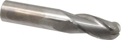 Niagara Cutter - 3/4" Diam, 1-1/2" LOC, 3 Flute Solid Carbide Ball End Mill - Uncoated, Single End, 4" OAL, 3/4" Shank Diam, Spiral Flute - Americas Industrial Supply
