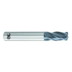 1/4" Dia. - 2-1/2" OAL - .060 CR-Solid Carbide - HP End Mill-4 FL - Americas Industrial Supply
