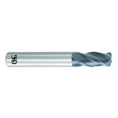 3/8" Dia. - 2-1/2" OAL - .060 CR-Solid Carbide - HP End Mill-4 FL - Americas Industrial Supply