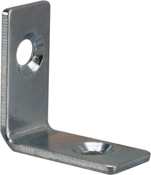 Value Collection - 1" Long x 1-1/2" Wide, Steel, Corner Brace - Zinc Plated - Americas Industrial Supply