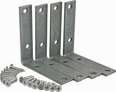 Value Collection - 3" Long x 3/4" Wide, Steel, Corner Brace - Galvanized - Americas Industrial Supply