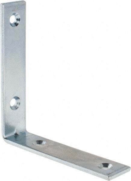 Value Collection - 3-1/2" Long x 3/4" Wide, Steel, Corner Brace - Zinc Plated - Americas Industrial Supply