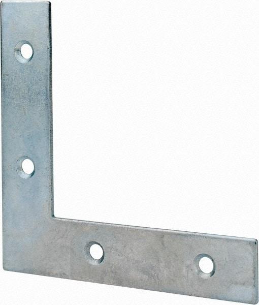 Value Collection - 4" Long x 0.870" Wide, Steel, Corner Brace - Zinc Plated - Americas Industrial Supply