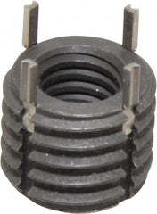 Recoil - 3/8-16 Internal, 5/8-11 External, 1/2" Insert Length, Extra Heavy Duty Keylocking Thread Inserts - Carbon Steel, Zinc Phosphate Finish, Grade C1215 - Exact Industrial Supply