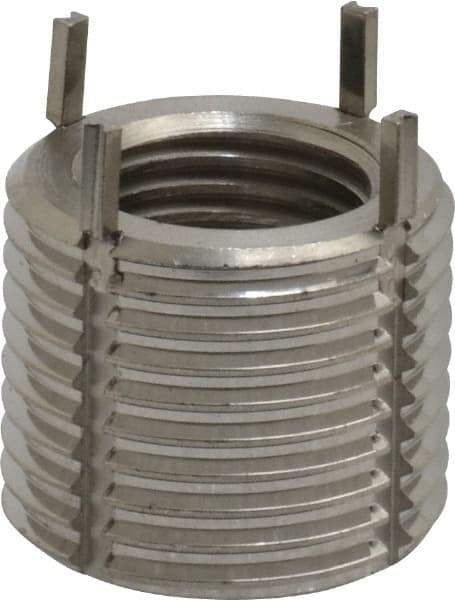 Recoil - 1/2-20 Internal, 3/4-16 External, 5/8" Insert Length, Heavy Duty Keylocking Thread Inserts - Stainless Steel, Passivated Finish, Grade 303 - Americas Industrial Supply