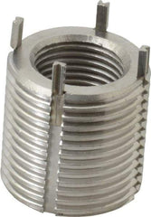 Recoil - 3/4-16 Internal, 1-1/8 - 12 External, 1-1/8" Insert Length, Heavy Duty Keylocking Thread Inserts - Stainless Steel, Passivated Finish, Grade 303 - Americas Industrial Supply