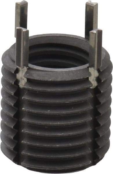 Recoil - M10x1.50 Internal, M14x1.50 External, 14mm Insert Length, Thin Wall Keylocking Thread Inserts - Carbon Steel, Zinc Phosphate Finish, Grade C1215 - Americas Industrial Supply