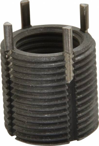 Recoil - M16x1.50 Internal, M22x1.50 External, 22mm Insert Length, Heavy Duty Keylocking Thread Inserts - Carbon Steel, Zinc Phosphate Finish, Grade C1215 - Americas Industrial Supply