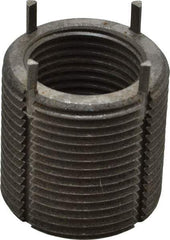 Recoil - M24x2.00 Internal, M33x2.00 External, 33mm Insert Length, Heavy Duty Keylocking Thread Inserts - Carbon Steel, Zinc Phosphate Finish, Grade C1215 - Americas Industrial Supply